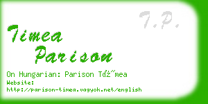timea parison business card